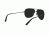 Hazard 4 Cluster Frameless Regular Aviator Sunglasses, Men's, Silver Frame, Gray Lens, EYE-CLU-R-SLV