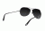 Hazard 4 Daisycutter Modern Large Aviator Sunglasses, Men's, Silver Frame, Gray Lens, EYE-DSY-L-SLV