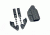 Hazmat Holster Works NV3 Glock 43 IWB/AIWB Kydex Ambidextrous Holster, Black, NV3-Glock-43-0001