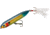 Heddon Super Spook Jr. Topwater Walking Bait, 3-1/2in, 1/2 oz, Feathered Treble, Wounded Shad, X9236FHBS