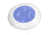 Hella Marine 24V LED Round Courtesy Lamp w/ White Bezel, Blue, 980503241