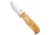 Helle Helle Wabakimi Outdoor Fixed Blade Knife Curly Birch 3.5&quot; Polish #630, Wood, Sleipner, adult, BHQ-89951