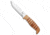 Helle Knives Helle Knives JS Limited Edition Fixed Blade Knife Curly Birch 4.4&quot; Polish, Tan, Sandvik 12C27, adult, BHQ-153866