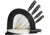 Hen &amp; Rooster 5 pc Kitchen Knife Set,7.875in chefs knife,7.875in slicer,7.75in bread knife,4.75in utility knife, 3.5in paring knife HRI029