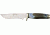 Hen &amp; Rooster Bowie Stag Blue Fixed Blade Knife, 5.875in, German Stainless Blade, Blue Stag Handle HR4800BLS