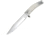 Hen &amp; Rooster Smooth Stag Bowie Fixed Blade Knife, 5.25in, German Steel, Clip Point, Stag Handle HR5011