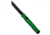 Heretic Knives Cleric II Automatic Folding Knife, 4.25in, CPM MagnaCut, Tanto Blade, Aluminum, Steel, Black/Green Handle, Plain, Black/Green/Black, 10.00 inch, BHQ-198373