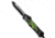 Heretic Knives Hydra Recurve Automatic Folding Knife, 3.60in, CPM MagnaCut, Drop Point Blade, Aluminum, Green Handle, Green/Black, 9.10 inch, BHQ-193975