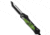 Heretic Knives Hydra Automatic Folding Knife, 3.60in, CPM MagnaCut, Tanto Blade, Aluminum, Green Handle, Green/Black, 9.10 inch, BHQ-195099