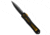 Heretic Knives Manticore S Automatic Folding Knife, 2.58in, CPM MagnaCut, Dagger Blade, Aluminum, ULTEM, Black/Yellow Handle, Black/Yellow/Black, 6.51 inch, BHQ-188741