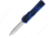 Heretic Knives Auto Colossus OTF Automatic Folding Knives, 3.5in, Stonewash Finish CPM MagnaCut Stainless Blade, Recurve Blade, Blue Aluminum Handle, H0422ABLU