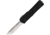 Heretic Knives Auto Colossus OTF Automatic Folding Knives, 3.5in, Satin Finish Partially Serrated CPM MagnaCut Stainless Tanto Blade, Black Aluminum Handle, H0402B