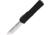 Heretic Knives Auto Colossus OTF Automatic Folding Knives, 3.5in, Stonewash Finish CPM MagnaCut Stainless Blade, Full Serrated Tanto, Black Aluminum Handle, H0402C