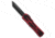 Heretic Knives Heretic Knives Colossus OTF Automatic Knife Red Aluminum DLC Tanto Magnacut, Red, CPM MagnaCut, adult, BHQ-183484