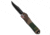 Heretic Knives Heretic Knives Manticore E Bowie OTF Knife A-10 Warthog Aluminum 3.25" DLC, Brown/Green/Tan, CPM MagnaCut, adult, BHQ-207526