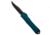 Heretic Knives Heretic Knives Manticore S Bowie OTF Auto Knife Blue Frag Aluminum 2.6" DLC, Blue, CPM MagnaCut, adult, BHQ-205676