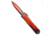 Heretic Knives Heretic Knives Manticore-X D/E OTF Knife Orange Cel Shade Al 3.75" Cerakote, Black/Orange, CPM MagnaCut, adult, BHQ-217157