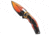 Heretic Knives Heretic Knives Medusa Auto Tanto Knife Orange Cel-Shade 3" Cerakote*DISCOUNTED, Orange, CPM MagnaCut, adult, BHQ-223200