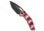 Heretic Knives Heretic Knives Medusa Auto Tanto MagnaCut Knife Candy Cane G-10 3" DLC, Red/White, CPM MagnaCut, adult, BHQ-210398