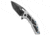 Heretic Knives Medusa Flipper Folding Knife, 3.00in, CPM MagnaCut, Tanto Blade, Aluminum, Gray Handle, Gray/Black, 7.625 inch, BHQ-223719