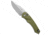 Heretic Knives Heretic Knives Mini Pariah S/E Automatic Knife OD Green Polymer 3.3" Stonewash, OD Green, CPM MagnaCut, adult, BHQ-225531