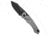 Heretic Knives Heretic Knives Mini Pariah Tanto Automatic Knife Gray Polymer 3.3" Black, Gray, CPM MagnaCut, adult, BHQ-226249