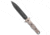 Heretic Knives Heretic Knives Nephilim Fixed Blade Knife Flamed Titanium6.5" Black Serr, Gray, Elmax, adult, BHQ-177276