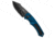 Heretic Knives Heretic Knives Pariah Auto Knife Blue Aluminum W/ Grip Inserts 3.8" DLC, Blue, CPM MagnaCut, adult, BHQ-209284