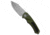 Heretic Knives Heretic Knives Pariah Auto Knife Green Aluminum W/ Grip Inserts 3.8" BB, Green, CPM MagnaCut, adult, BHQ-208268