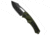 Heretic Knives Heretic Knives Pariah Manual Button Lock Knife OD Green Aluminum 3.8" DLC, OD Green, CPM MagnaCut, adult, BHQ-209286