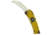 Heretic Knives Heretic Knives ROC D/A OTF Automatic Knife Stabnana Freshly Peeled 3" Yellow, Brown/Yellow, CPM MagnaCut, adult, BHQ-197310