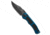 Heretic Knives Heretic Knives Wraith Auto Bowie Knife Blue Aluminum 3.6" DLC, Blue, CPM MagnaCut, adult, BHQ-209617