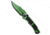 Heretic Knives Heretic Knives Wraith V4 Automatic Knife Toxic Green Cel Shade Al 3.7" Green, Black/Green, CPM MagnaCut, adult, BHQ-220398
