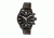 Heritor Automatic Benedict Leather-Band Watch with Day/Date, Black/Black HERHR6805
