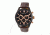 Heritor Automatic Benedict Leather-Band Watch with Day/Date, Black/Dark Brown HERHR6806