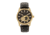 Heritor Automatic Davidson Semi-Skeleton Leather-Band Watch, Gold/Black, One Size, HERHR8005