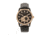 Heritor Automatic Davidson Semi-Skeleton Leather-Band Watch, Rose Gold/Black, One Size, HERHR8006