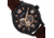 Heritor Automatic Harding Semi-Skeleton Leather-Band Watch, Black, One Size, HERHR9006