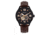 Heritor Automatic Harding Semi-Skeleton Leather-Band Watch, Black, One Size, HERHR9006