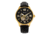 Heritor Automatic Harding Semi-Skeleton Leather-Band Watch, Gold/Black, One Size, HERHR9004