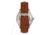 Heritor Automatic Harding Semi-Skeleton Leather-Band Watch, Silver/Green, One Size, HERHR9003