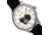 Heritor Automatic Harding Semi-Skeleton Leather-Band Watch, Silver/White, One Size, HERHR9001