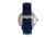Heritor Automatic Jasper Skeleton Leather-Band Watch, Silver/Blue, One Size, HERHR8705