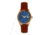 Heritor Automatic Leather-Band Watch w/Date, Dark Blue/Tan, HERHS1405, Dark Blue/Tan, One Size, HERHS1405