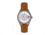 Heritor Automatic Leather-Band Watch w/Date, White/Beige, HERHS1401, White/Beige, One Size, HERHS1401