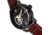 Heritor Automatic Maxim Semi-Skeleton Leather-Band Watch, Black/Brown, One Size, HERHR8605