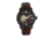 Heritor Automatic Maxim Semi-Skeleton Leather-Band Watch, Black/Brown, One Size, HERHR8605