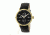 Heritor Leopold Leather-Band Watch w/Date, Gold/Black, Standard HERHR4706