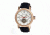 Heritor Millennial Mens Watch, Black Leather Band, Rose Gold Bezel, White Analog Dial, Silver Hand HERHR1503