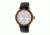 Heritor Montrichard Wood Bezel Leather-Band Watch, Rose Gold/Silver, Standard HERHR4505